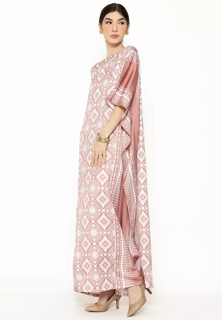 Kanzi Exclusive Short Sleeve Songket Kaftan