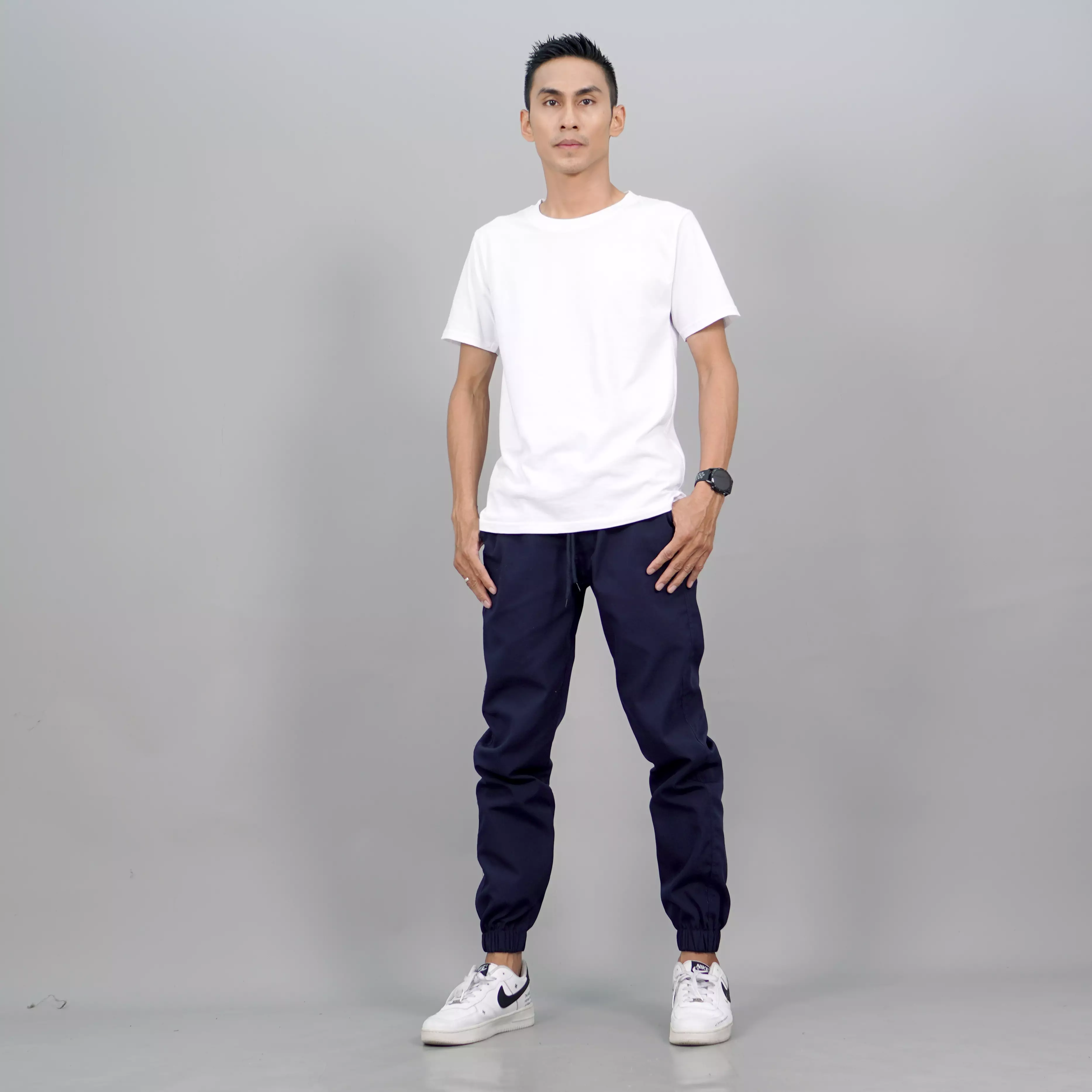 DION Celana Jogger Panjang Pria Jogger Pants Pria Joger Pants - NAVY