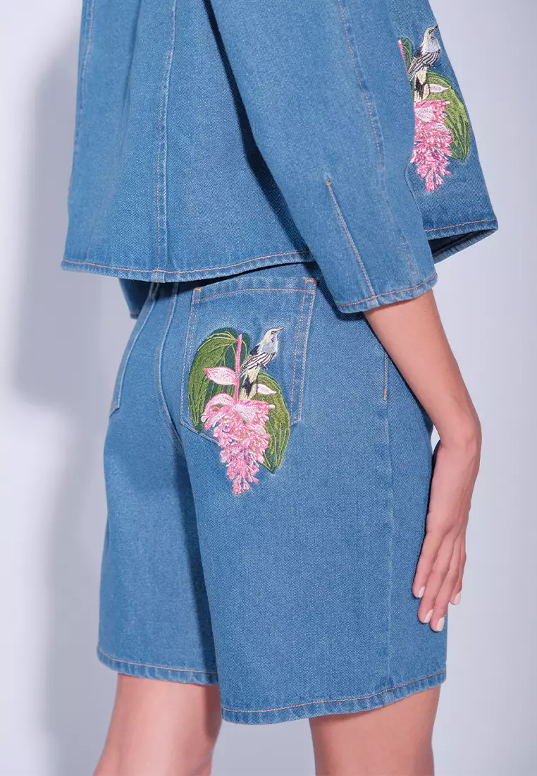 DNM Studios x Raxenne Kingfisher Shorts W/ Embro