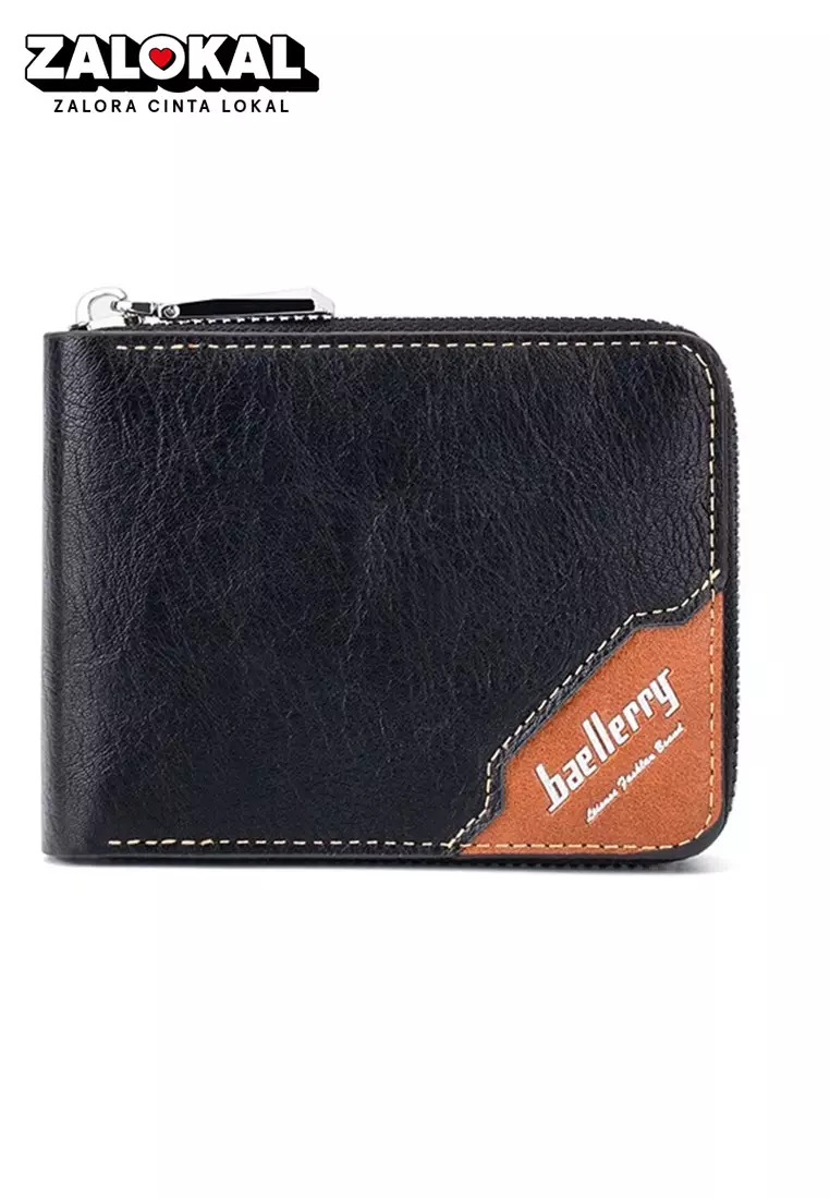 Dompet Pria Bahan Kulit PU Leather D5104 ORIGINAL