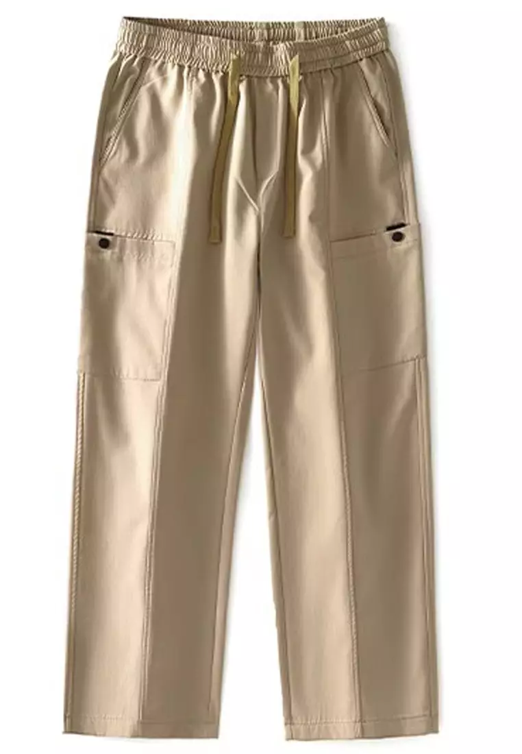 Drawstring Casual Cargo Trousers