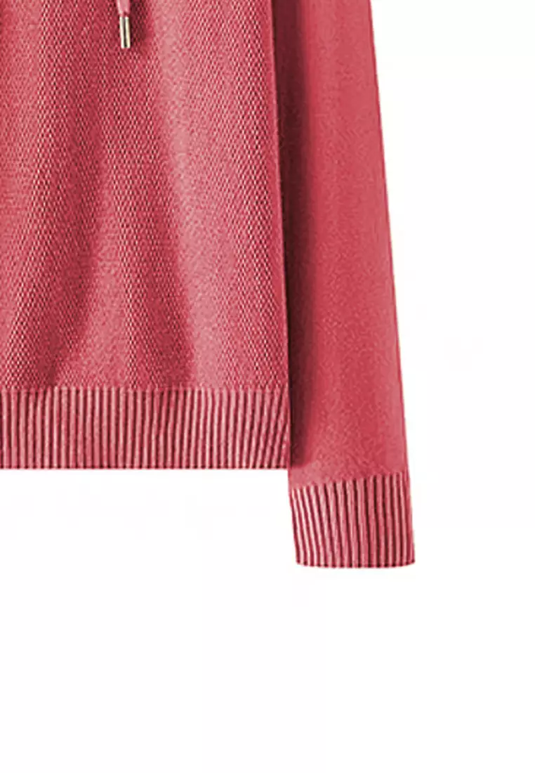 VANSASolid Color Hooded Knitted Sweater VCW-Kw-05232