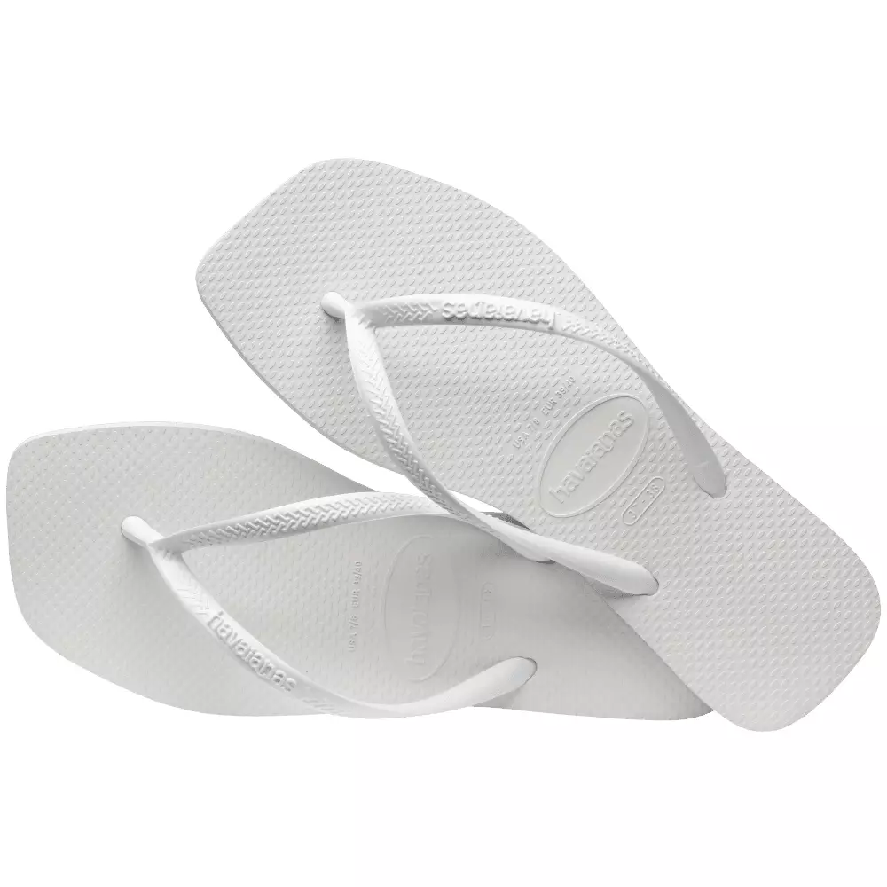 Havaianas 0001 Slim Square - White - Sandal Wanita