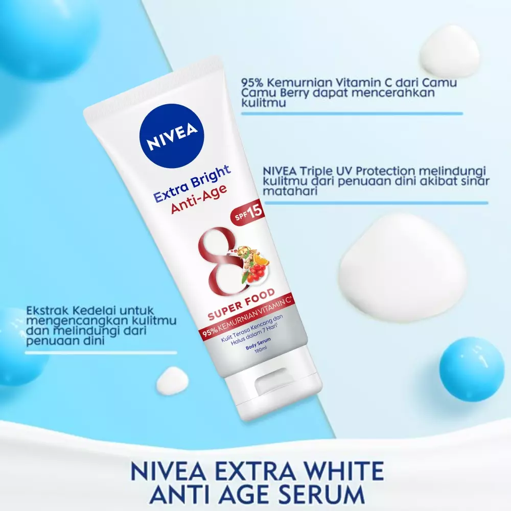 NIVEA Extra White Anti Age SPF15 Serum 180ml