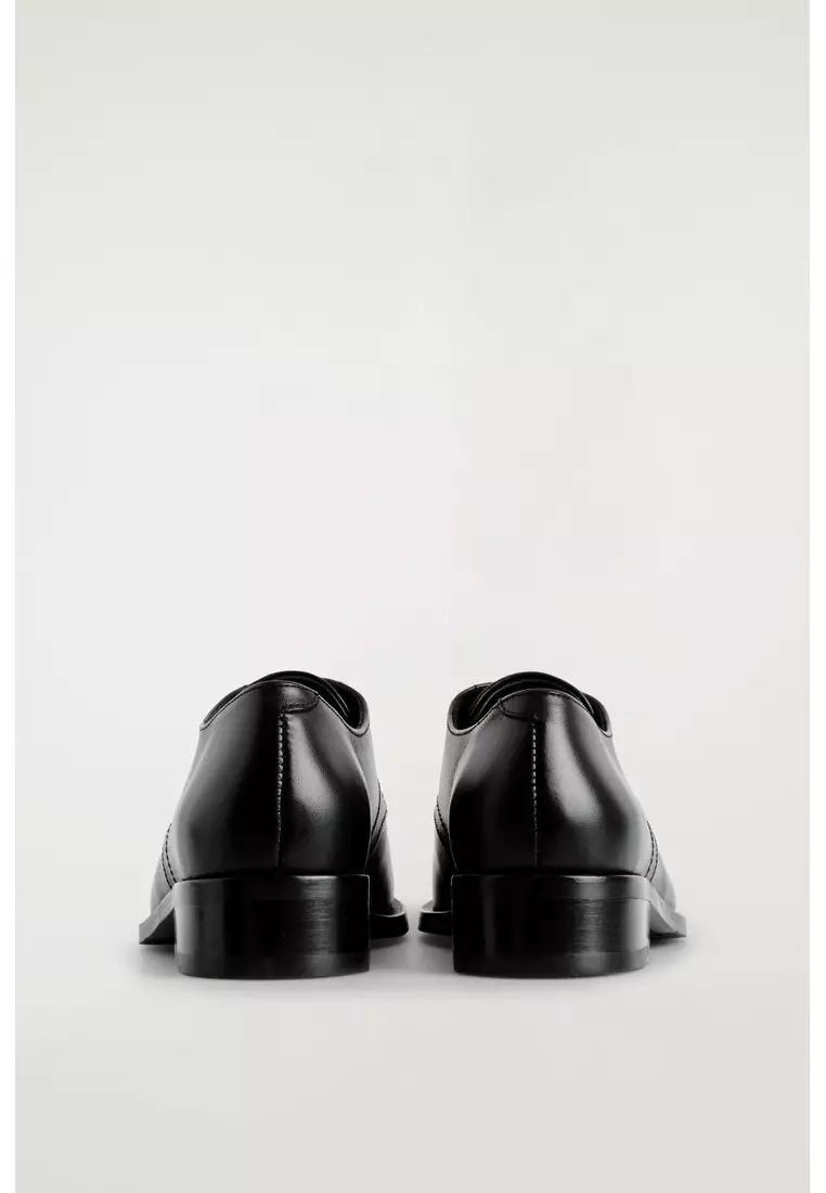 LEATHER DERBY SHOES