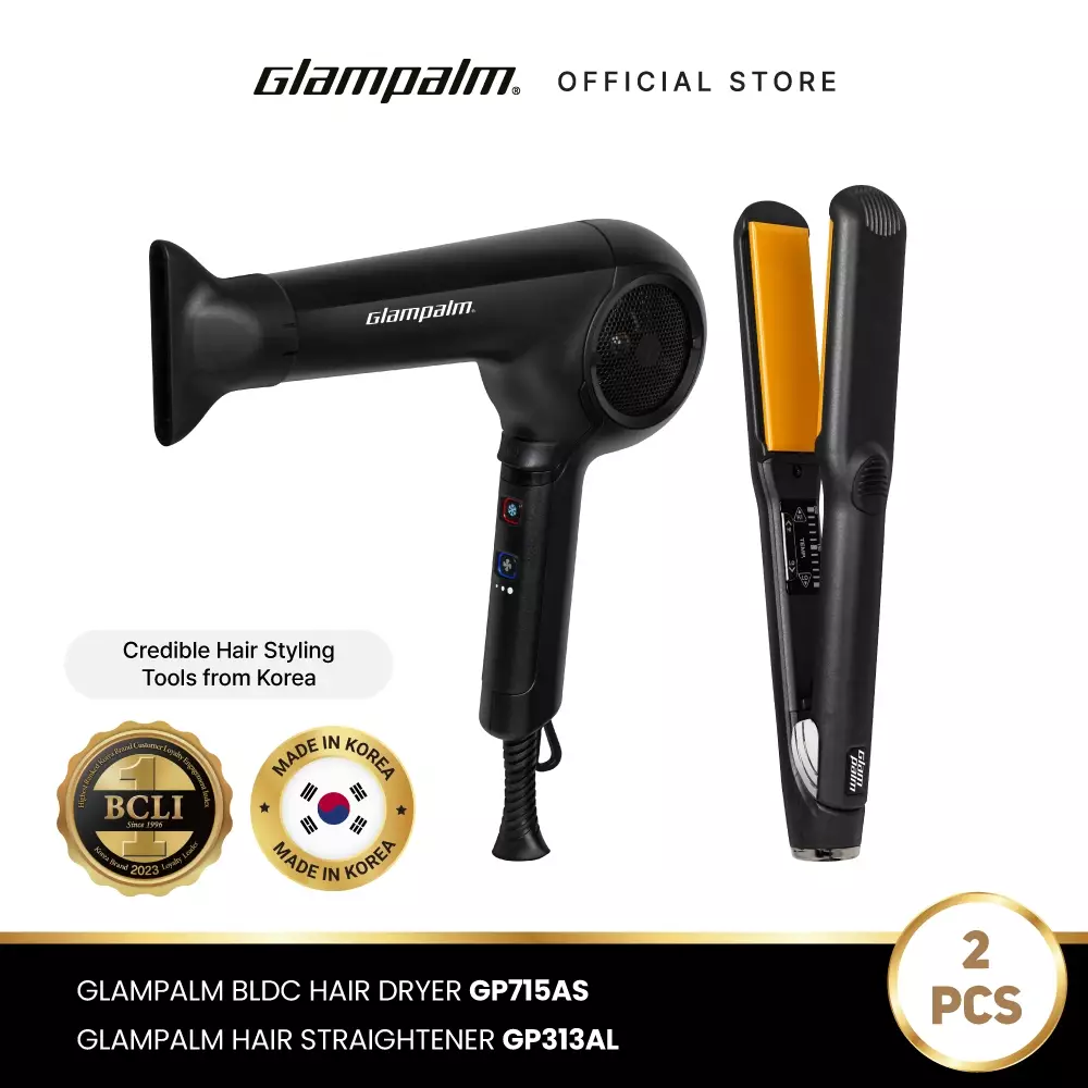 Paket Glampalm Catokan GP313AL - Hair Dryer GP715AS