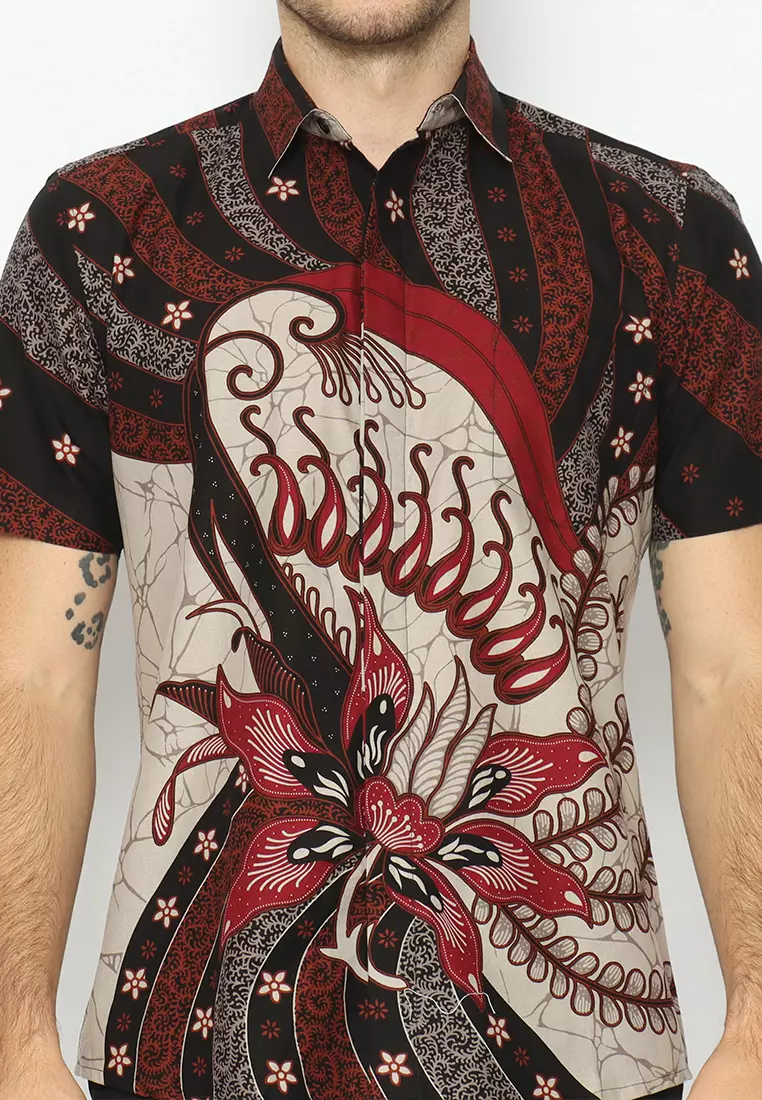 HEM PENDEK AKSA BATIK BHUMI BUNGA