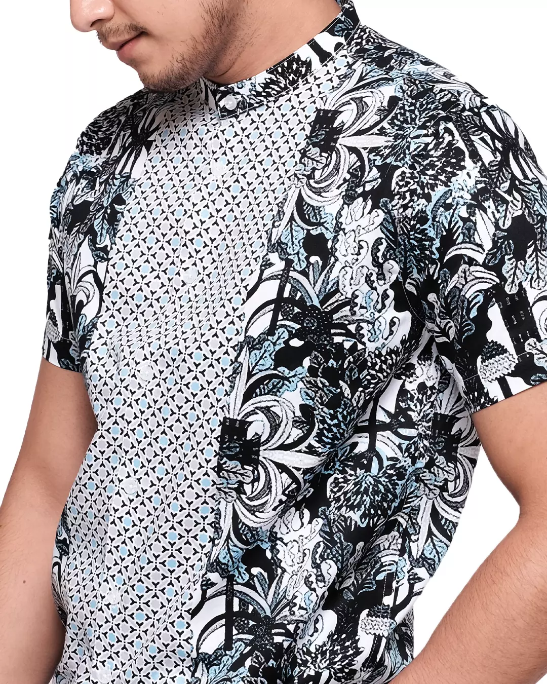 MOC Kemeja Lengan Pendek Pria BROKIO - BEIGE