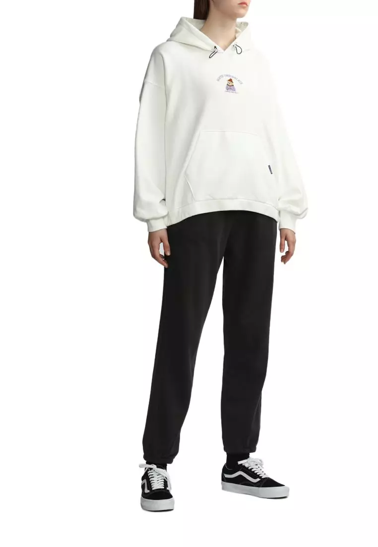 White 2024 bear hoodie