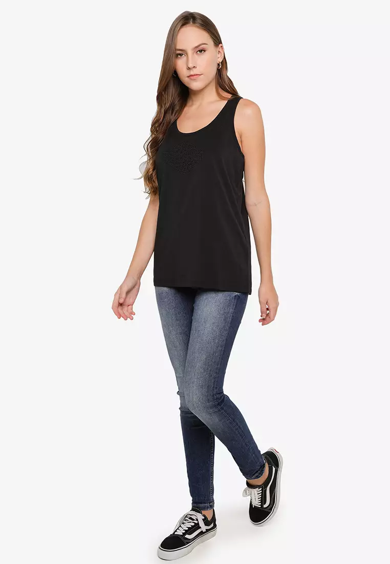 Studded Logo Tank