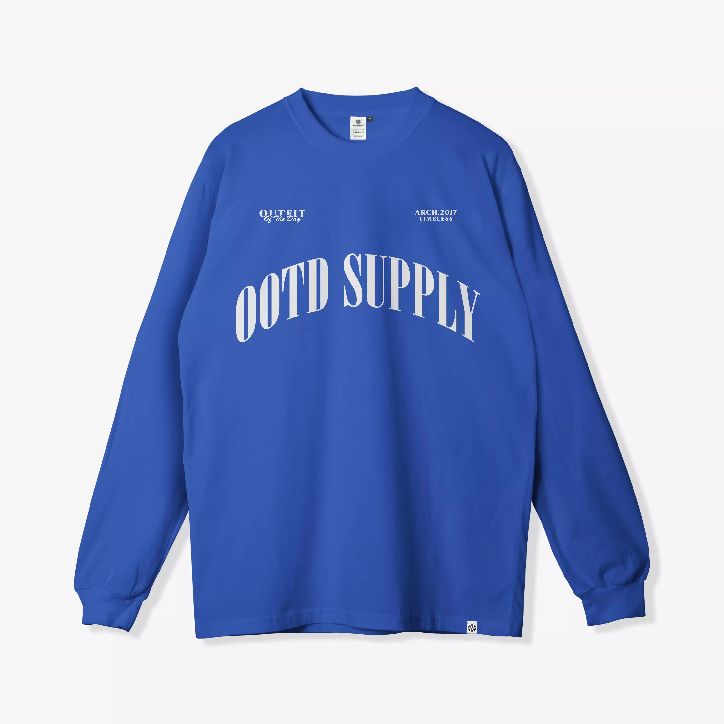 OOTDSUPPLY Longsleeve Arch Black & Benhur l Kaos Lengan Panjang Pria dan Wanita LS017