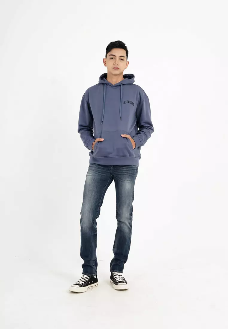 3Second Men's Jacket Hoodie Cotton Polyester Houdi OL-C130924