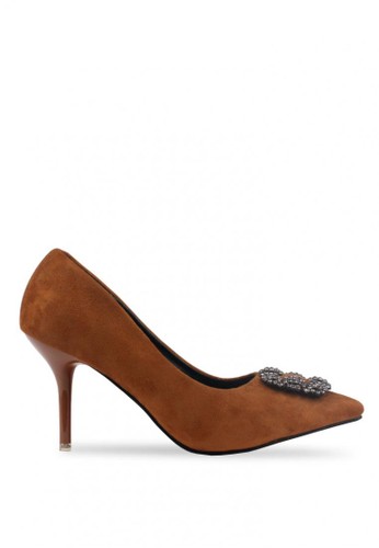 Sepatu High Heels Claymore 678-B7 Khaki