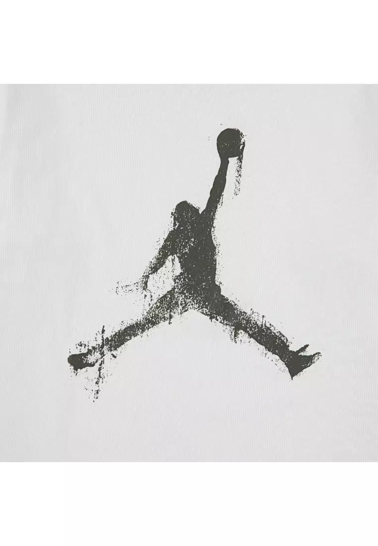 Boys Jumpman Drips White Long Sleeve T-Shirt (Little Kids)