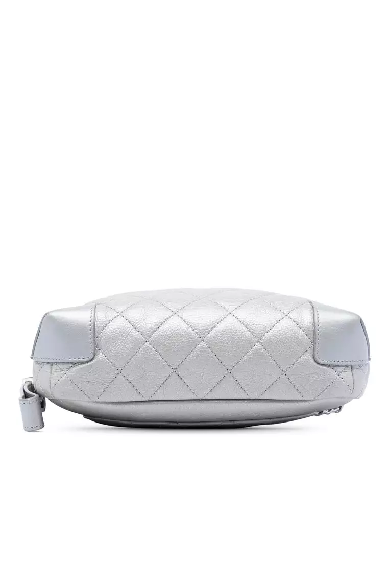 Pre-Loved Chanel Cc Quilted Metallic Calfskin Street Allure Camera Bag