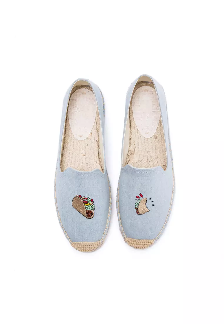Embroidered Canvas Espadrilles HB45433