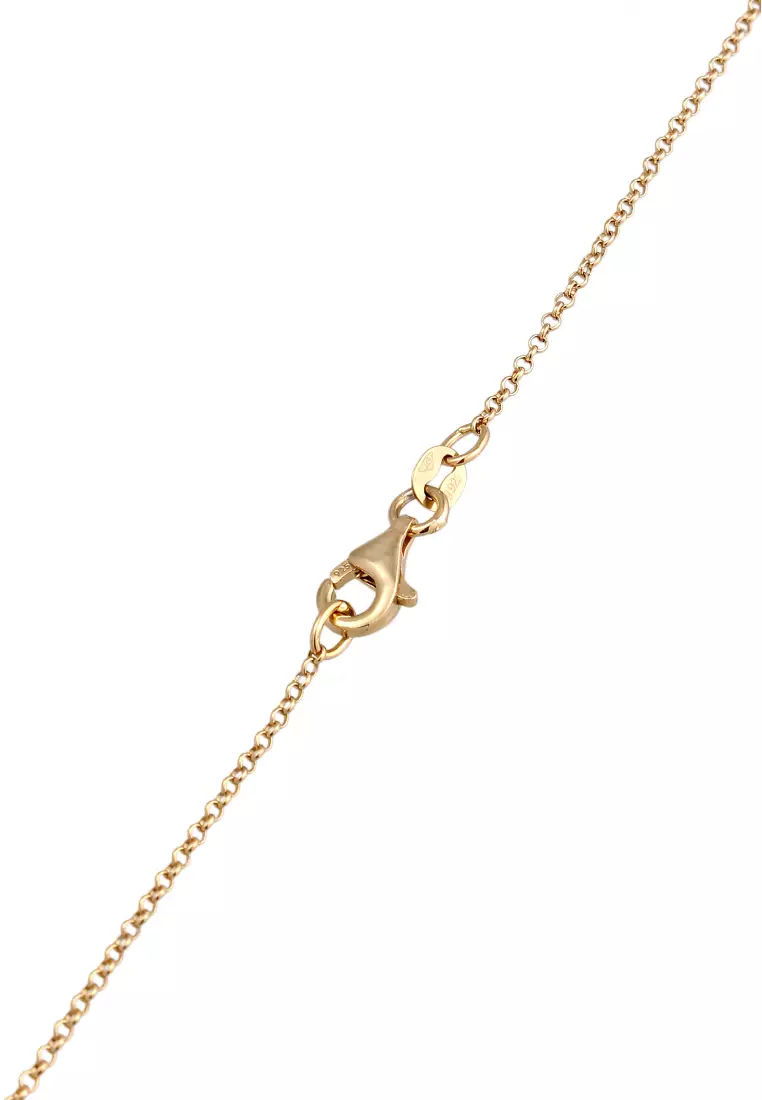 Necklace Y Chain Zirconia Gold Plated