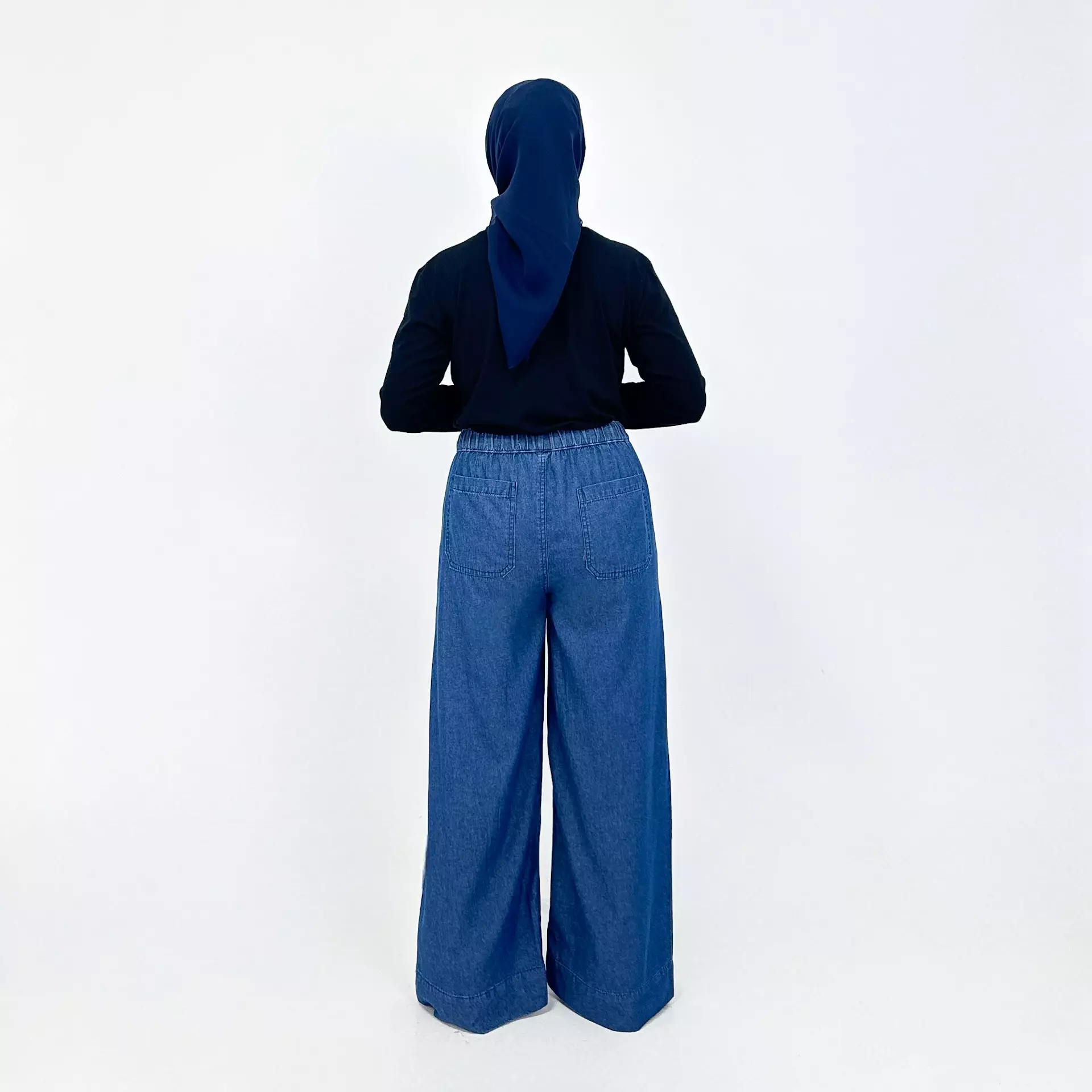 Celana Panjang Wanita Palazzo Denim Isyana