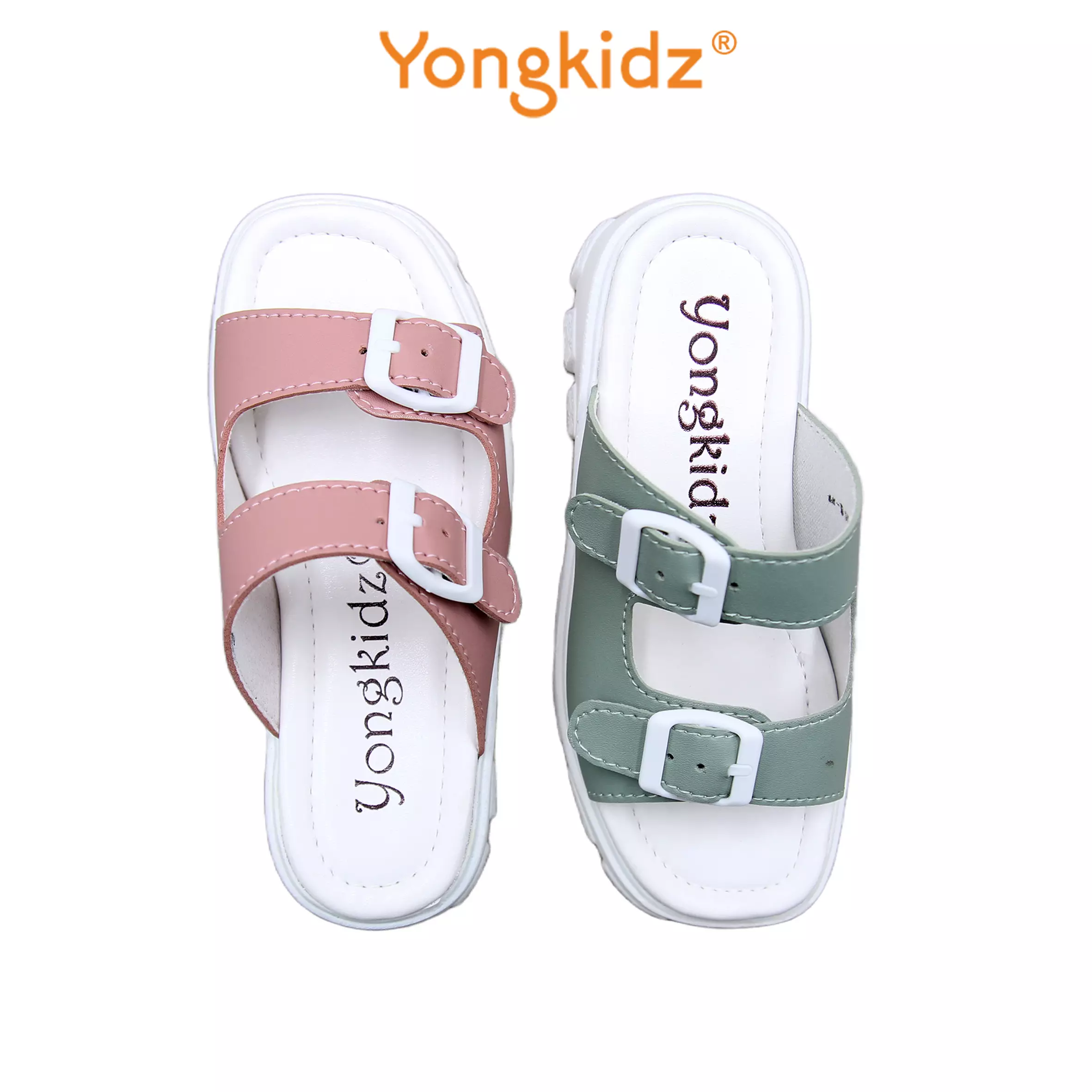 [ ORIGINAL ] YONGKIDZ FLAT SANDAL TK14302OG-22 PUTIH