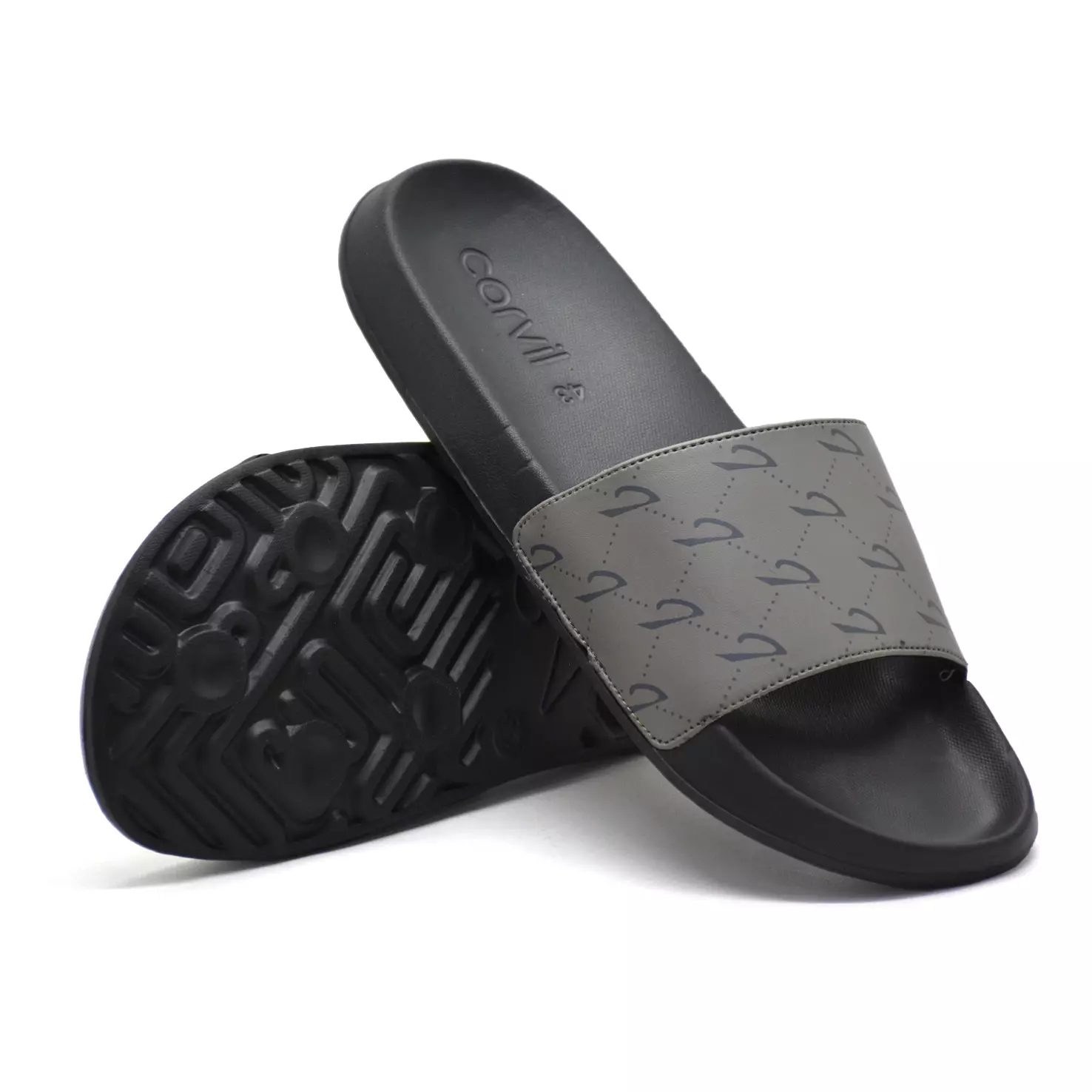 Carvil Sandal Slider Pria Getafe-SS Grey