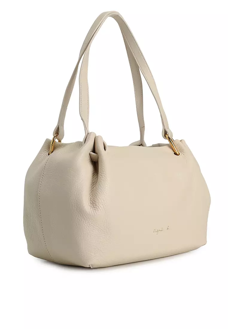 Leather Shoulder Tote Bag