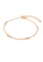 Air Jewellery gold Luxurious Avah Shape 8 Anklet In Rose Gold 20700AC44CDC58GS_1