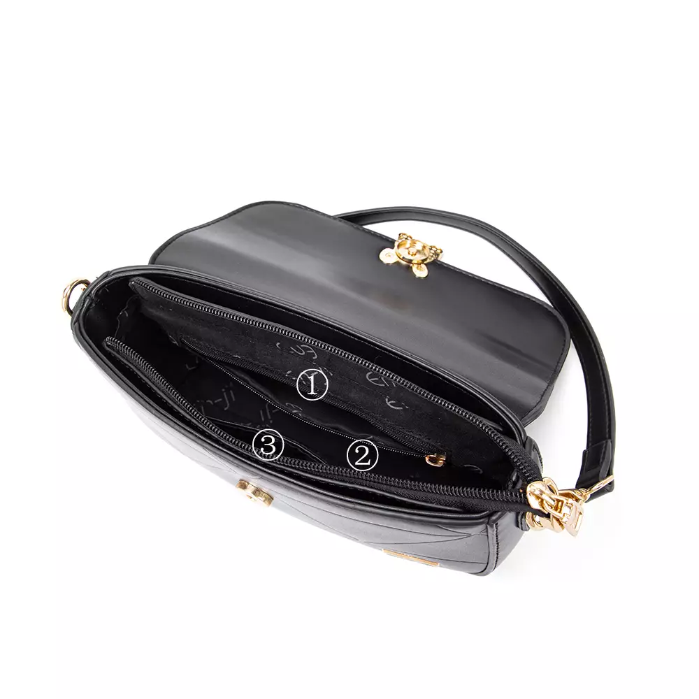 En-ji Musubi Slingbag Wanita Warna Black