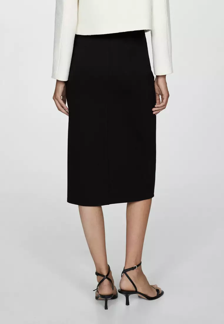 Mango knit midi skirt discount