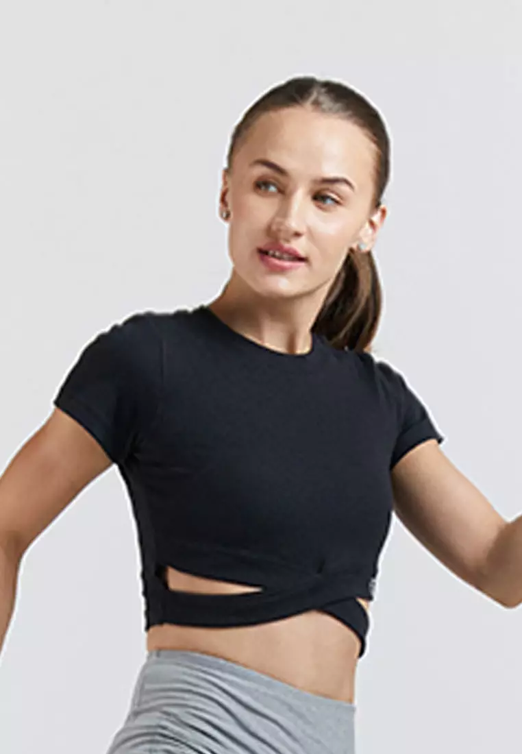 Fitwear - Jennie Croptop Shortsleeve - Black