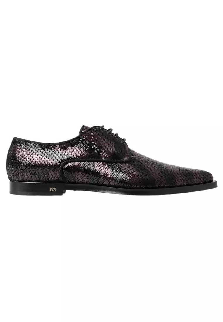 Buy Dolce Gabbana Dolce Gabbana Black Bordeaux Sequin Chevron