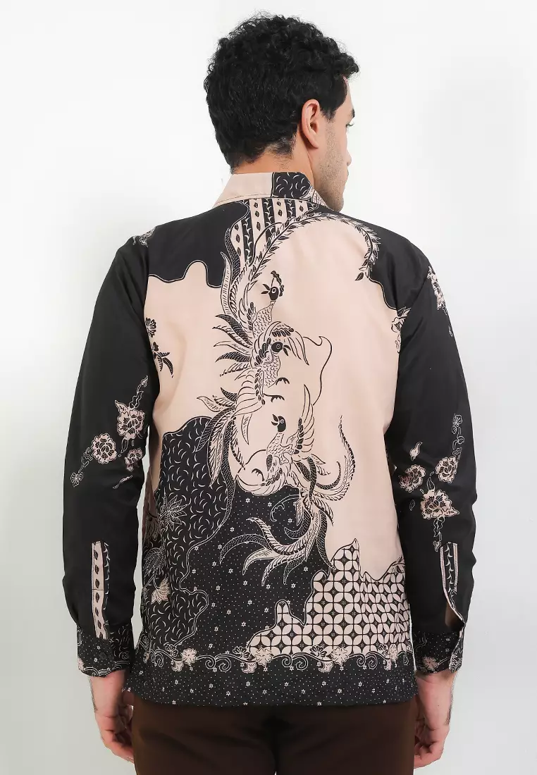 Asmaralaya Kemeja Batik Exclusive Premium Pria Casual Modern Lengan Panjang