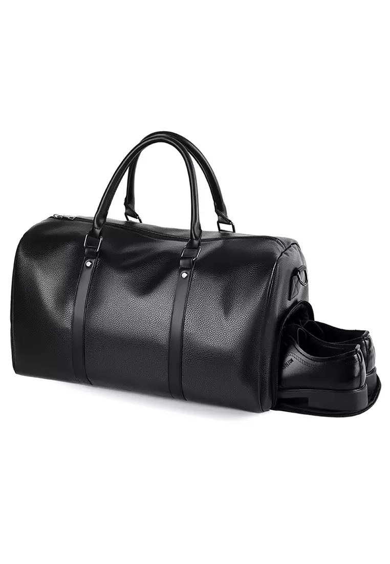 Leather Travel Duffel Bag