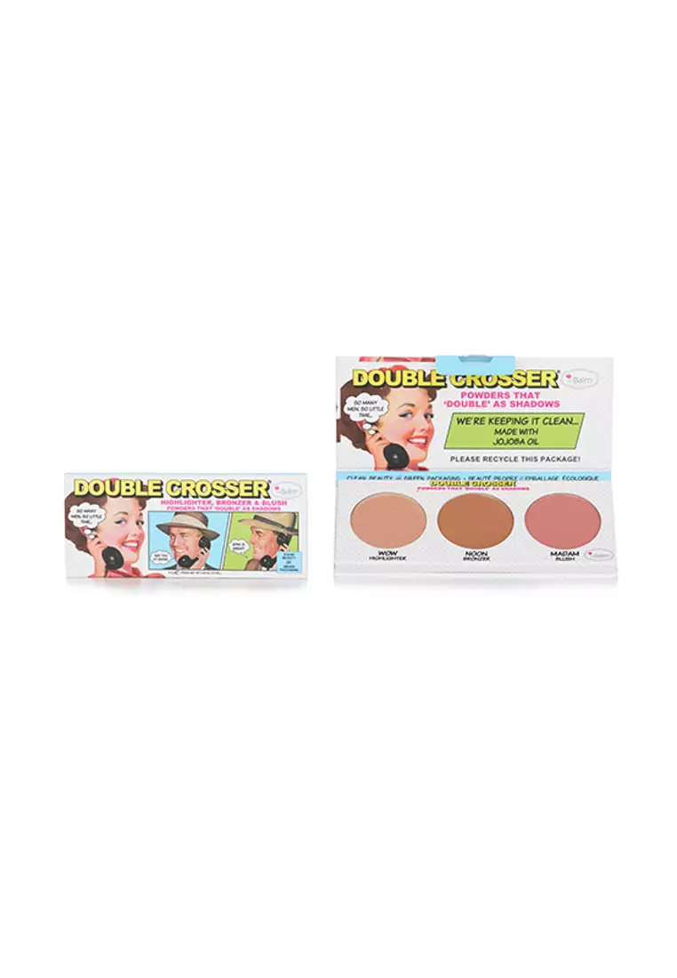 Thebalm - Double Crosser (Highlighter, Bronzer & Blush) 8.5g/0.29oz