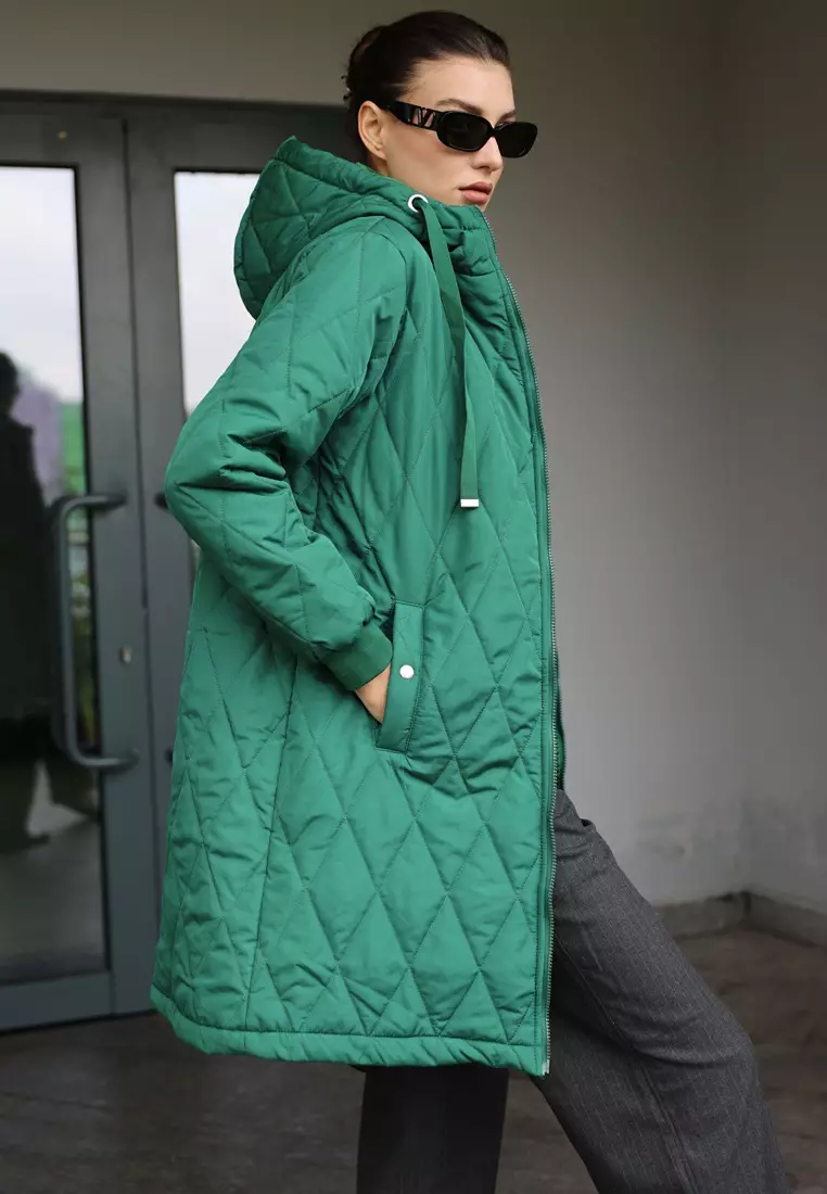 Quilted Long Down Coat