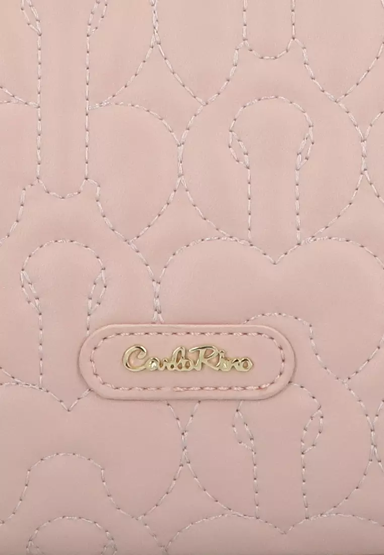 Vega Quilted Top Handle - Light Pink