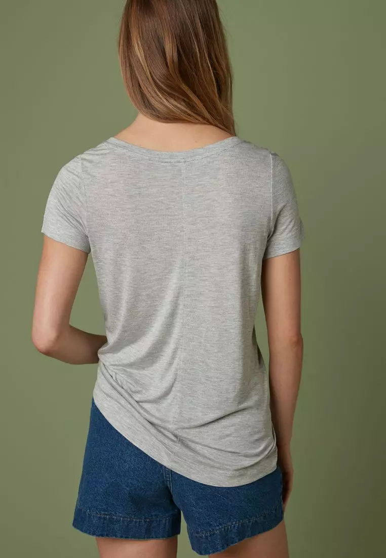 Buy NEXT Slouch V Neck T Shirt 2024 Online ZALORA Singapore