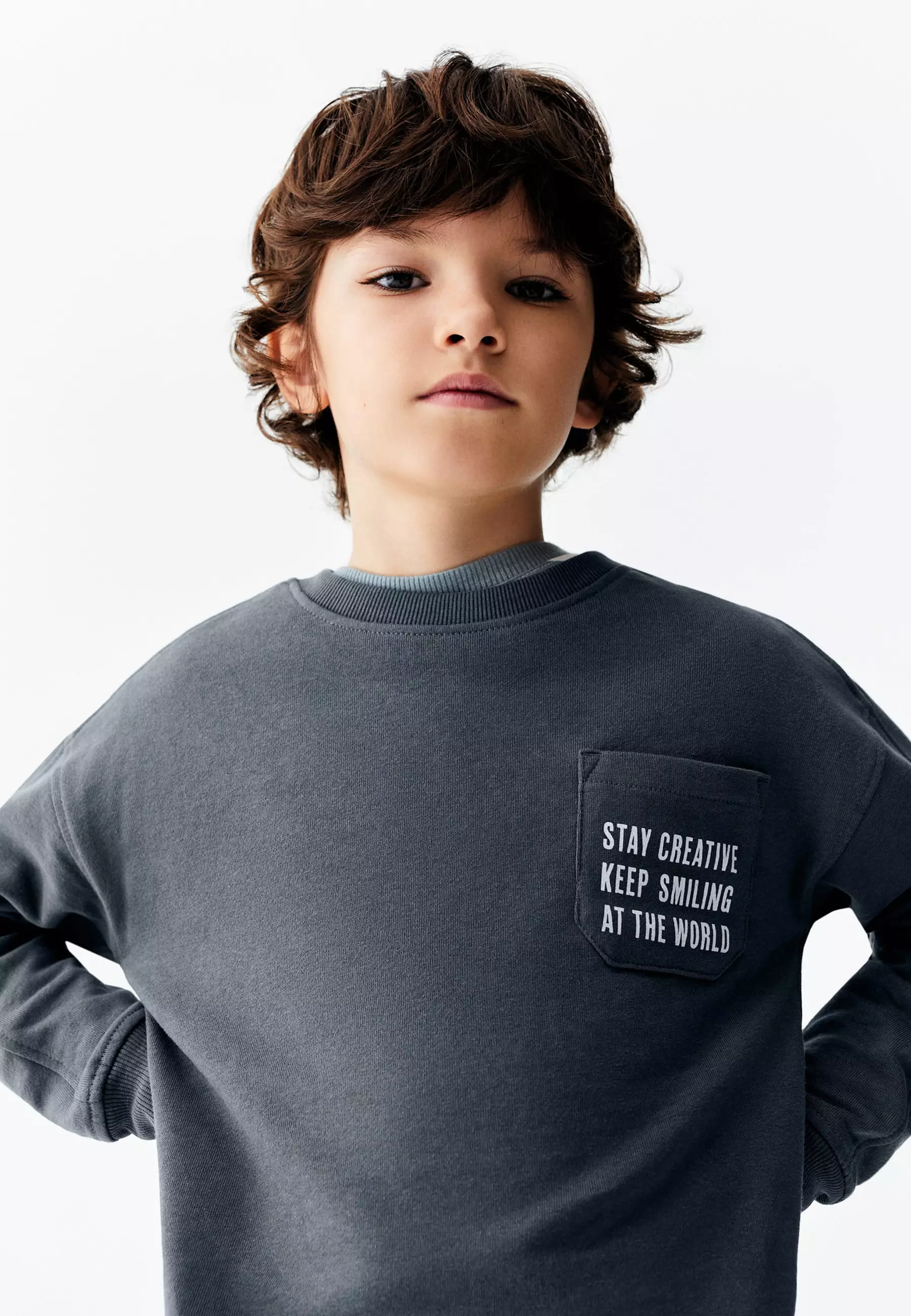 Message Cotton Sweatshirt