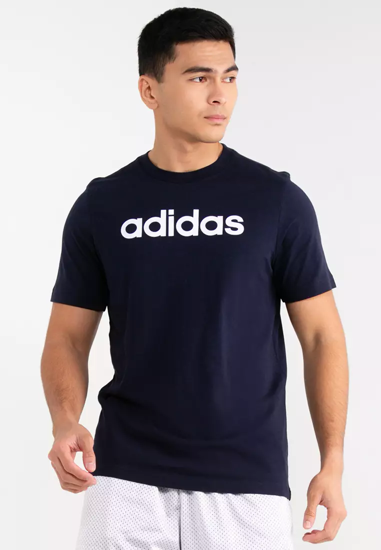 Buy ADIDAS essentials single jersey linear embroidered logo t-shirt ...