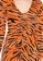 French Connection orange Thita Iger Tiger Mini Dress B70C0AAE65D580GS_3