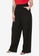 Trendyol black Plus Size Woven Viscose Trousers 7BA34AAFD18E6AGS_1