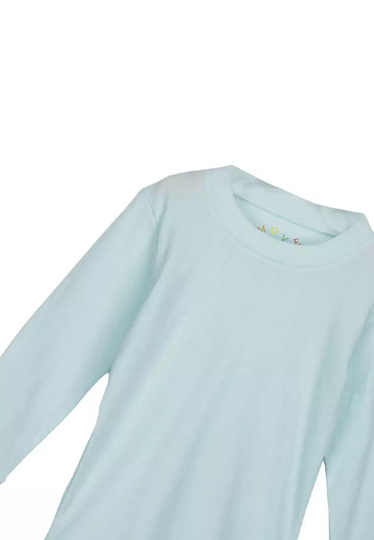 Move Two-Piece Long Sleeves Pajama Set For Girls