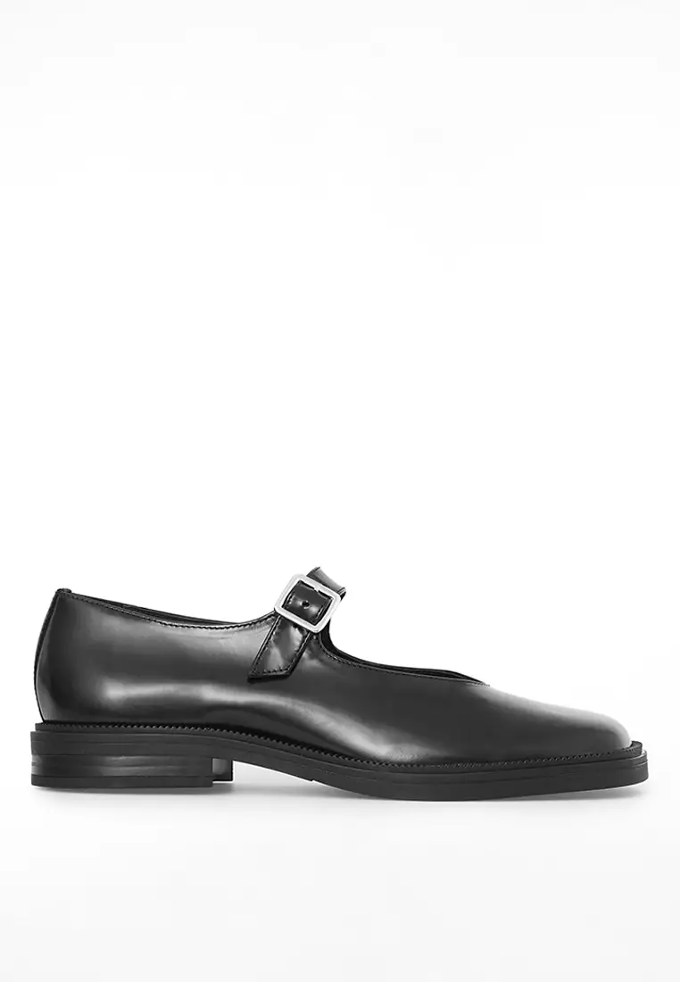 TAVIMART  -  Fashion Chunky Mary Jane Shoe Patent Leather Elegant Dress Shoes Pearl Buckle Comfort Spring Square Toe High Heels Female Pumps