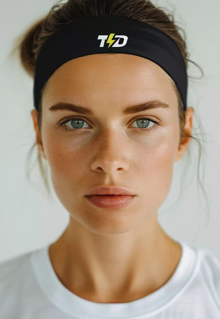 ABA03 Head Band Anti Bau Zeroodor Polos Hitam