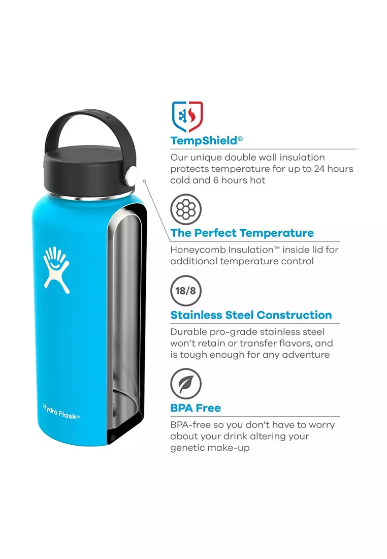 Hydroflask 32 oz Wide Flex Cap - Cascade