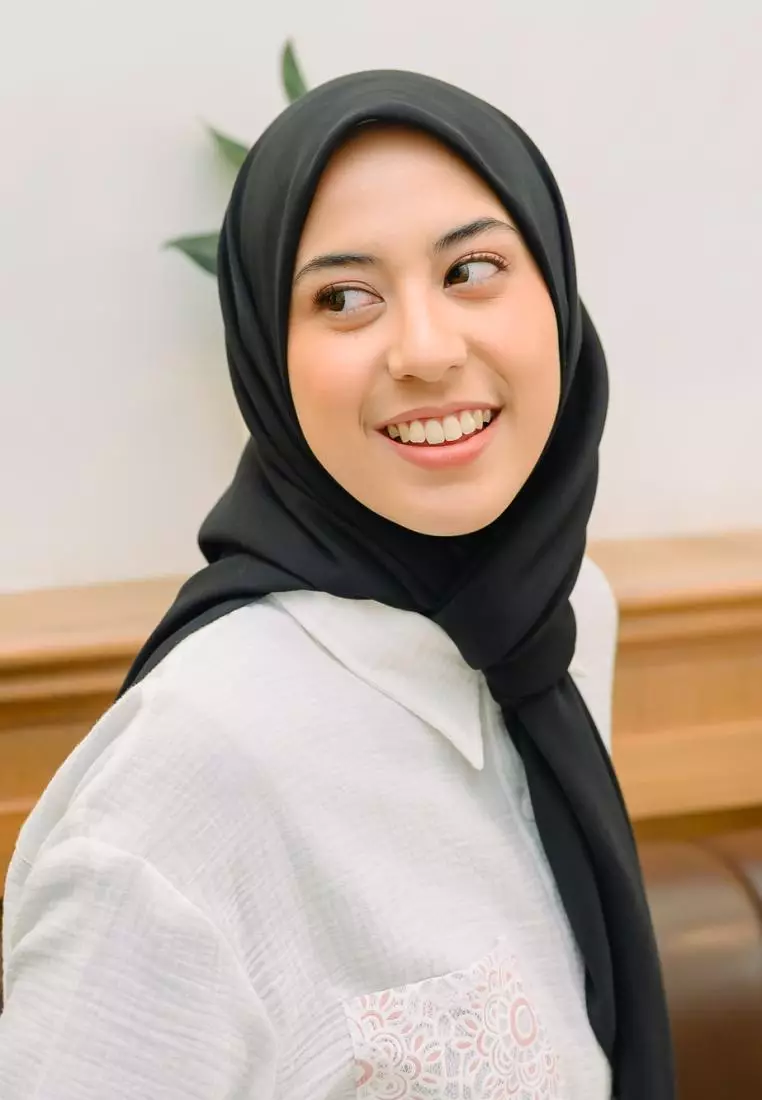 Haraa Voal Plain Black