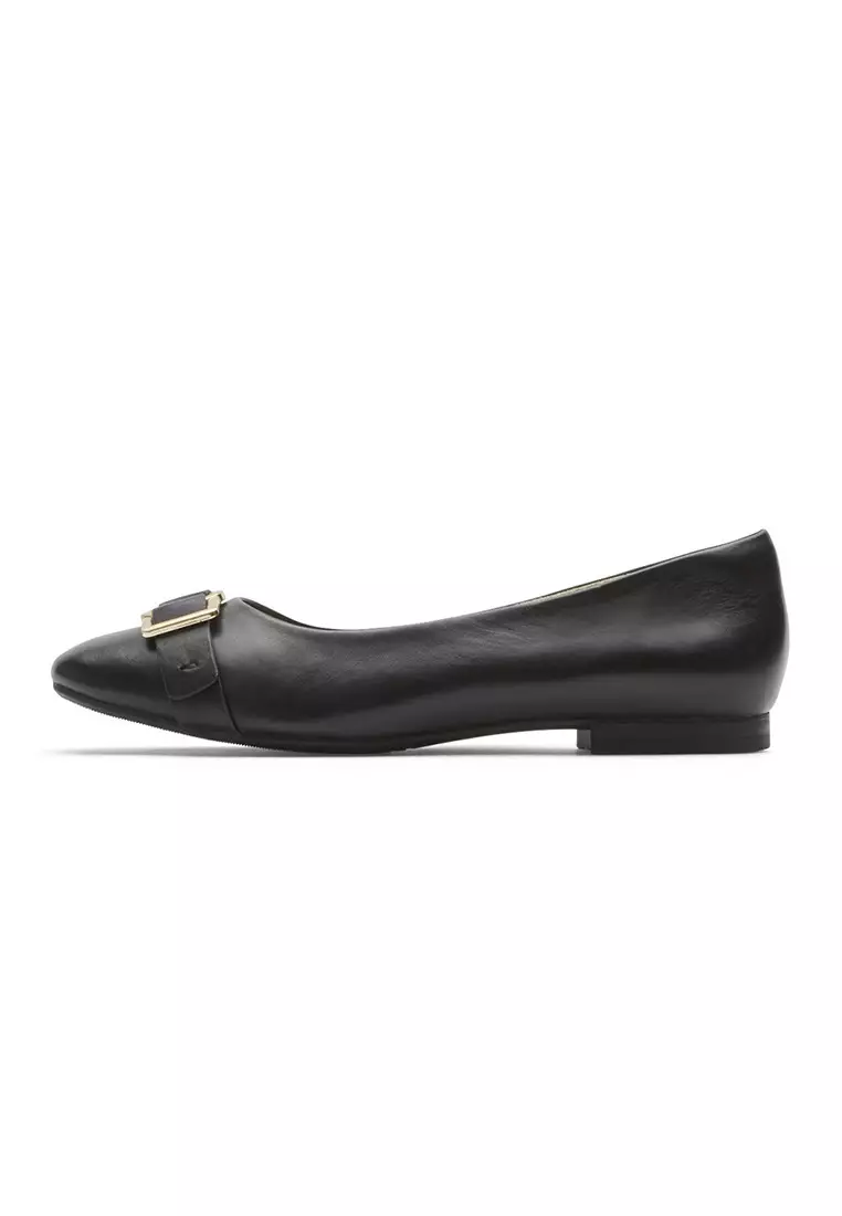 Buy Rockport Rockport Zoie Ring Ballet Flats Black Lthr 2024