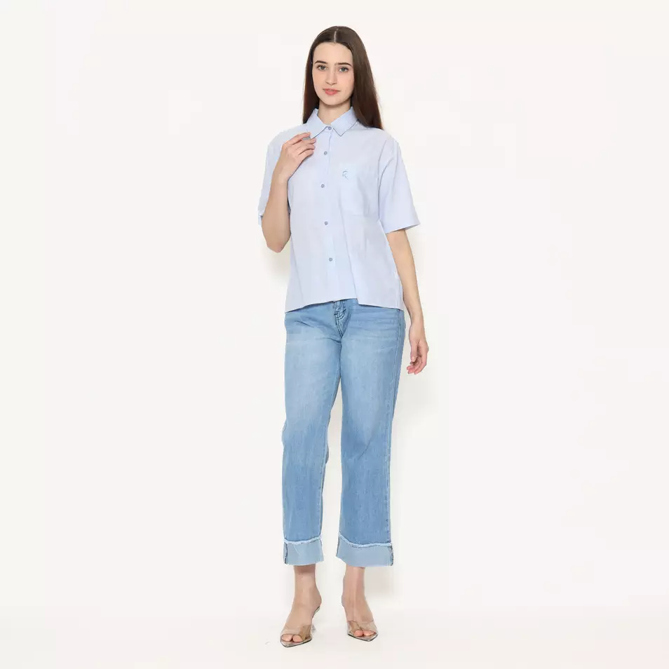 Rodeo - Blouse Wanita - Levina Blouse - Blue