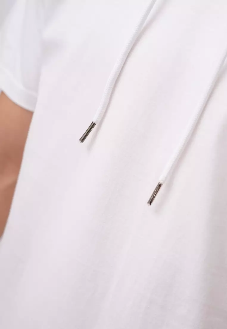 Ryusei Kaos Pria Turtleneck Nandito Basic White