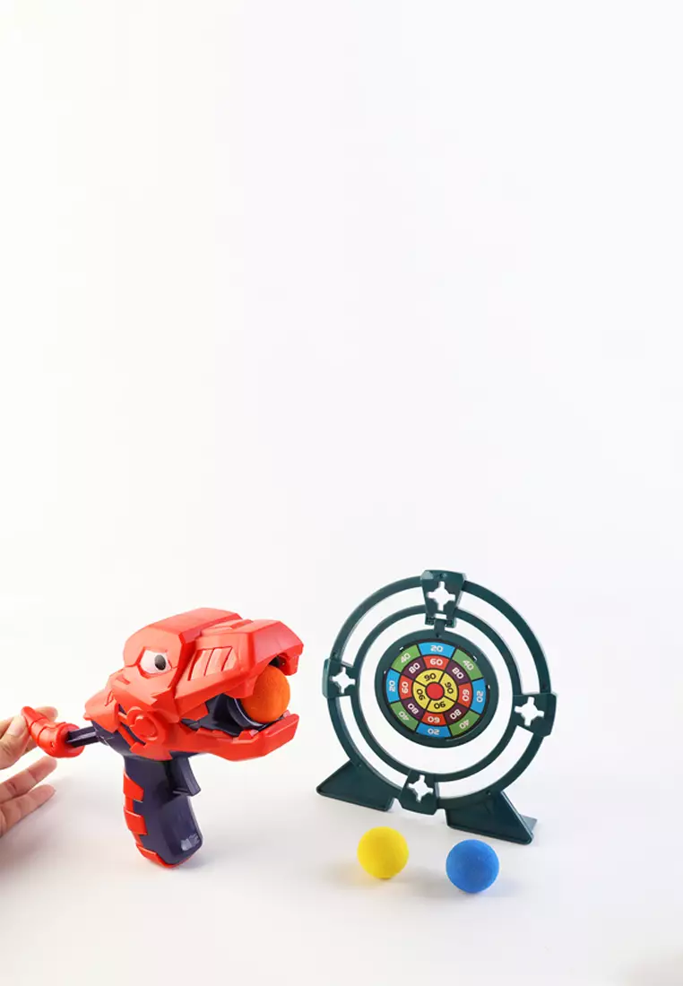 Okiedog Dino soft bullet gun Red - Mainan tembakan anak Dino