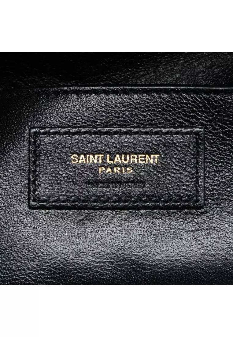 Pre-Loved Saint Laurent Patent Vicky Vanity Bag